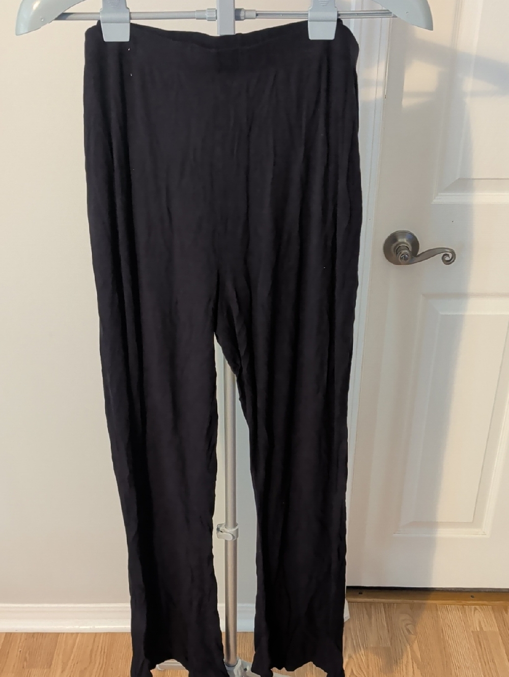 ASOS Curve Black Wide-Leg Pull-On Pants